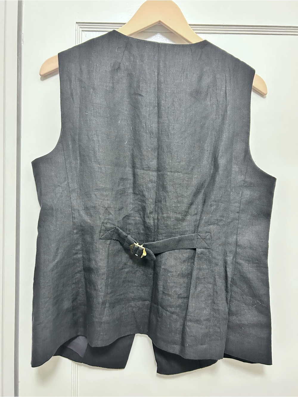 Black Linen Vest, new with tags - Picture 3 of 6